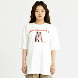 K プリントショートスリーブTシャツ / K PRINTING SHORT-SLEEVED T-WHITE