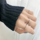 ミニハートレイヤードリングセット / Mini Heart Layered Ring 10 Set (2 color)