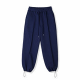 フロントシームツーウェイワイドスウェットパンツ / FRONT SEAM 2WAY WIDE SWEAT PANTS NAVY (6554443513974)