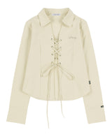 [NF] WESTERN EYELET SHIRT (CREAM)_F23QZ258