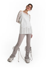 デニムピンタックチューニックドレス / DENIM PINTUCK TUNIC DRESS