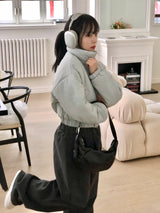 リールシャーリングショルダーバッグ