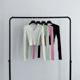 Miss Daily V-Neck Cropped Cardigan [4 colors]