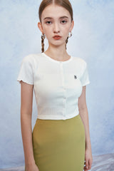 HIDE Tube Top Cardigan (White) (6570969956470)