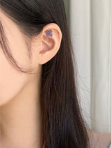 フリルリボンオーロラピアス