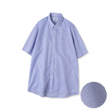 ストライプコンフィールーズフィットシャツ / STRIPE COMF LOOSE FIT SHIRT BLUE