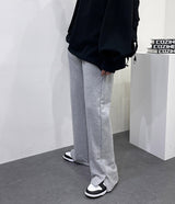 プリーツウォッシングトレーニングサイドスリットパンツ/[Unisex] Pleated washing training side slit pants (6 colors)