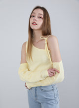 セット リボンノースリーブ&ボレロ / SET Ribbon Sleeveless Bolero Yellow