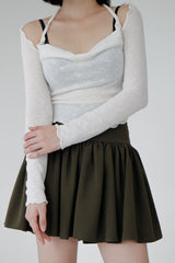 クリスオフショルダーTシャツ / Chris Off Shoulder T-shirt (4color)