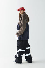 クロスボックスフーデッドジャケット/BSR2223FWJK027 CROSS BOX HOODED JACKET KHAKI WHITE
