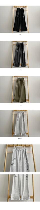 バタフライレタリングバンディングパンツ/Butterfly Lettering Banding Pants