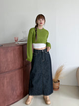 バルククロップニット/Bulk Crop Knit (3color)