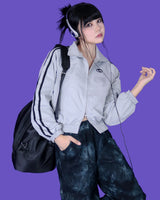 X two way scotch zip-up jumper