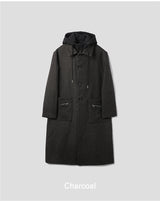 ウールセンスインナーフードコート/wool sense inner hood coat 2color
