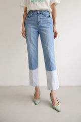 コンビストレートデニムパンツ / FF-34 / COMBI STRAIGHT DENIM PANTS