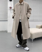 ウールベルトマックコート/SI wool belted mac coat (3 colors)