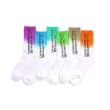 TIE-DYE VERTICAL LOGO SOCKS (5color) (6675696025718)