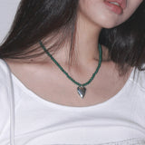 GREEN LUV NECKLACE