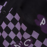 ソーシャルバタフライニットカーディガン / Social Butterfly Knit Cardigan - Black, White, Purple & Soft Purple