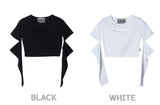 ウォーマーブラックホールクロップTシャツ / TOP(9136) Warmer Black Hole Crop Tee