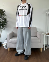 Side Snap Wide Sweatpants