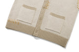 ハンドステッチラウンドカーディガン / HAND STITCH ROUND CARDIGAN_BEIGE