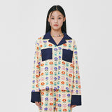(W) Bright Garden PJ Shirts
