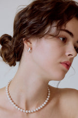 [14K] Essential Pearl Necklace (8mm)