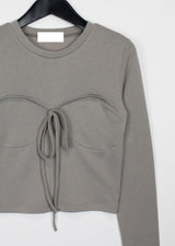 バストリボンレイズドTシャツ/Bust Ribbon Raised T-shirt (3color)