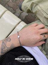 No.9553 black & white double bracelet