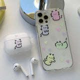 パープル - カラフルドンドンゴヤン AirPods ケース_マット