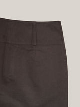 BUTTON MINI SKIRT [ CHARCOAL ]
