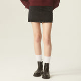 バックスリットデニムスカート/BACK SLIT DENIM SKIRT - 2COLOR