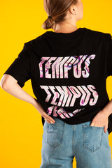 イリデセントマーブルロゴTシャツ / IRIDESCENT MARBLE LOGO T-SHIRTS [BLACK]