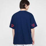 エルボースプレーハートスマイルハートスリーブT / Elbow Spray Heart Smile Short Sleeve Tee