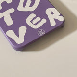 ワットエバーケースデザインアイフォンケース / Whatever case design iPhone case (PURPLE+YELLOW smiley)