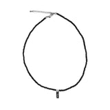ブラックミニビーズネックレス / [MADE] Black mini beads necklace (1 color)
