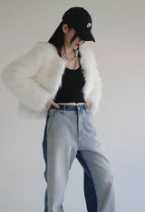 ホワイトファージャケット/white fur jacket