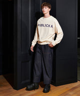 [UNISEX]PUBLICKA LOGO SWEATSHIRT_IVORY (6636722782326)