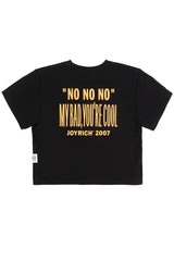 クルーネッククロップトップTシャツ / Crew neck crop top T-shirt (2624770900086)