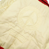 [UNISEX] Reversible "WORLD PEACE" Padded Bomber Jacket (Light Yellow)