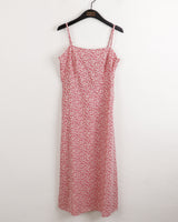 グリックフラワースクエアロングナシワンピース/Greek Flower Square Long Sleeveless Dress