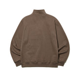 シグネチャーロゴハーフジップアップスウェットシャツ/SIGNATURE LOGO HALF ZIPUP SWEATSHIRTS COCOA BROWN (6699006099574)
