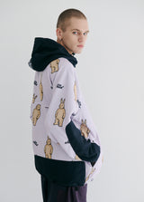 ロイヤルフリースフードジャケット / BSR2223FWJK102 ROYAL FLEECE HOODED JACKET BIG BEAR RABBIT PURPLE