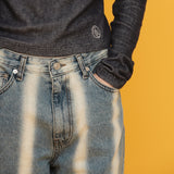 バーティカルウォッシュドデニムパンツ/VERTICAL WASHED DENIM_BLUE
