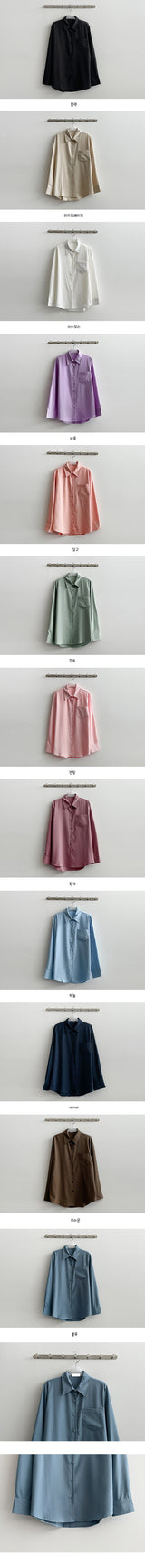 [Three sizes of F~XL!] ラクーン12色デイリーポケットシャツ