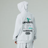 グラフィティプリンティングフードジップアップ/GRAFFITI PRINTING HOOD ZIP-UP-WHITE MELANGE