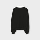 ASCLO Intro Lace Up Collar T Shirt (2color)