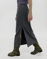 サイドスリットロングスカート / Side slit long skirt (3color)