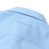 ビックオーバーフィットポリシャツ/Big overfit Poly Shirts S37-2 Sky Blue (6603975917686)